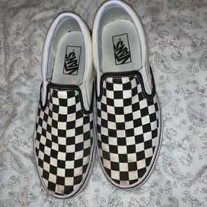 checkered vans size 8.5